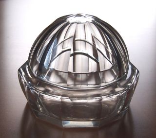 Deckeldose Kristallglas Wiener Werkstätte Josef Hoffmann Oder Artel Zugeschrieb. Bild
