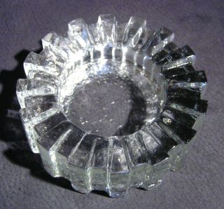 Schwerer Wmf Aschenbecher Aus Bleikristall,  70er Jahre,  Ø 14cm,  Ovp Bild