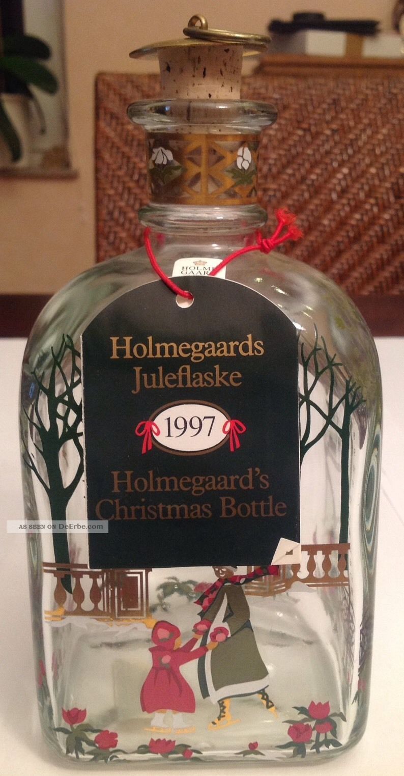 Holmegaard Juleflaske 1997,  Weihnachtsflasche 1997,  Adventskal. ,  Sammelflasche Sammlerglas Bild
