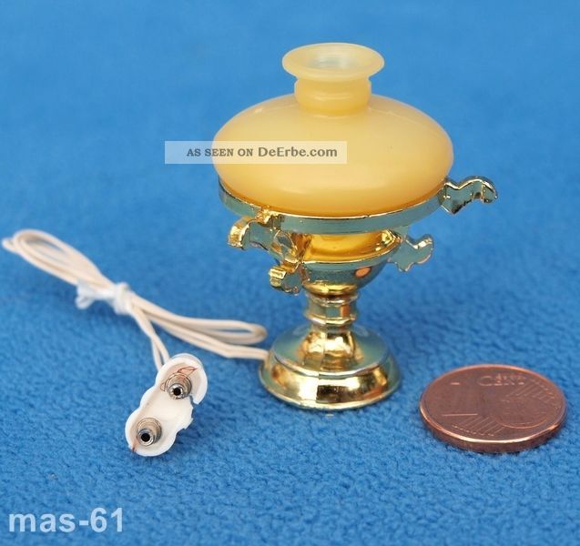 Lundby Stehlampe Tischleuchte 1:18 Puppenhaus Lampe Leuchte 4 Cm Puppenstube Original, gefertigt vor 1970 Bild