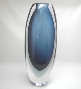 Kosta Schweden Vase Oval Blau Bild