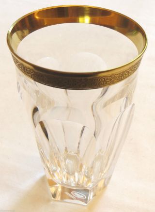 Becherglas - Goldkante,  Ätzsignatur,  Moser Bild
