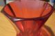 Biedermeier Glas Becher Facettenschliff Facettenglas Fußbecher Rosa Sammlerglas Bild 5