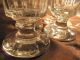 4 Fussbecher Facetten Kelchglas Weinglas Biedermeier Antik Schwere Ausführung Glas & Kristall Bild 5
