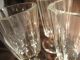4 Fussbecher Facetten Kelchglas Weinglas Biedermeier Antik Schwere Ausführung Glas & Kristall Bild 6