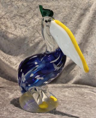 Murano Glas - Große Glasfigur - Vogel - Pelikan - 2,  3 Kg Bild