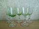 5 Weingläser Jugendstil Grüne Kuppa Süßweingläser Glas & Kristall Bild 2
