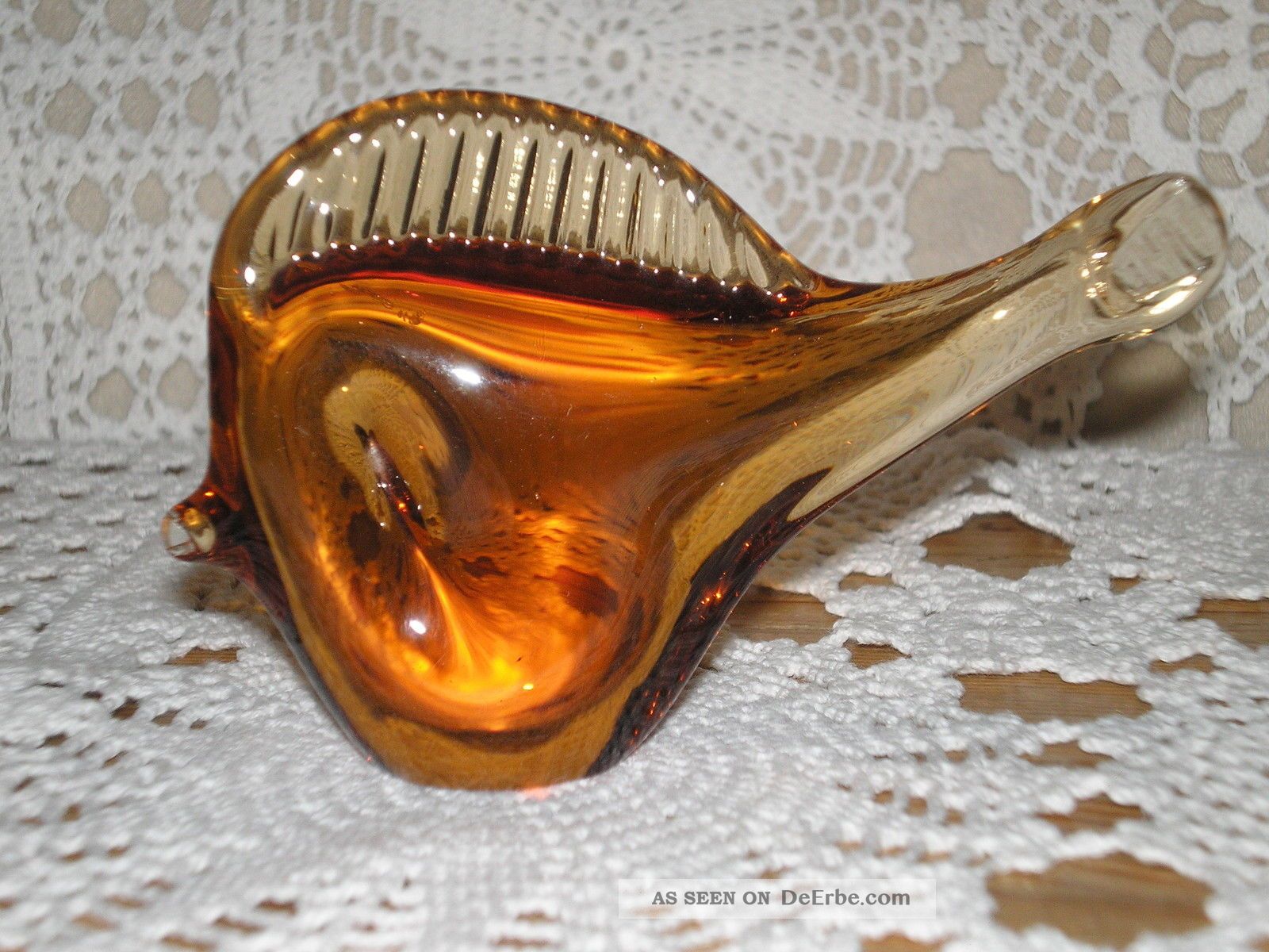 Kristallglas Fisch Schwedisch Ozols,  Wrangel? Schwer Briefbeschwerer Sammler Dekorglas Bild