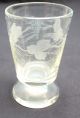 Altes Mundgeblasenes Weinglas Mit Schliff Glas & Kristall Bild 1