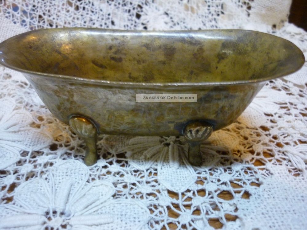 Alte Messing Puppenstuben Badewanne Anschauen Lohnt Original, gefertigt vor 1970 Bild