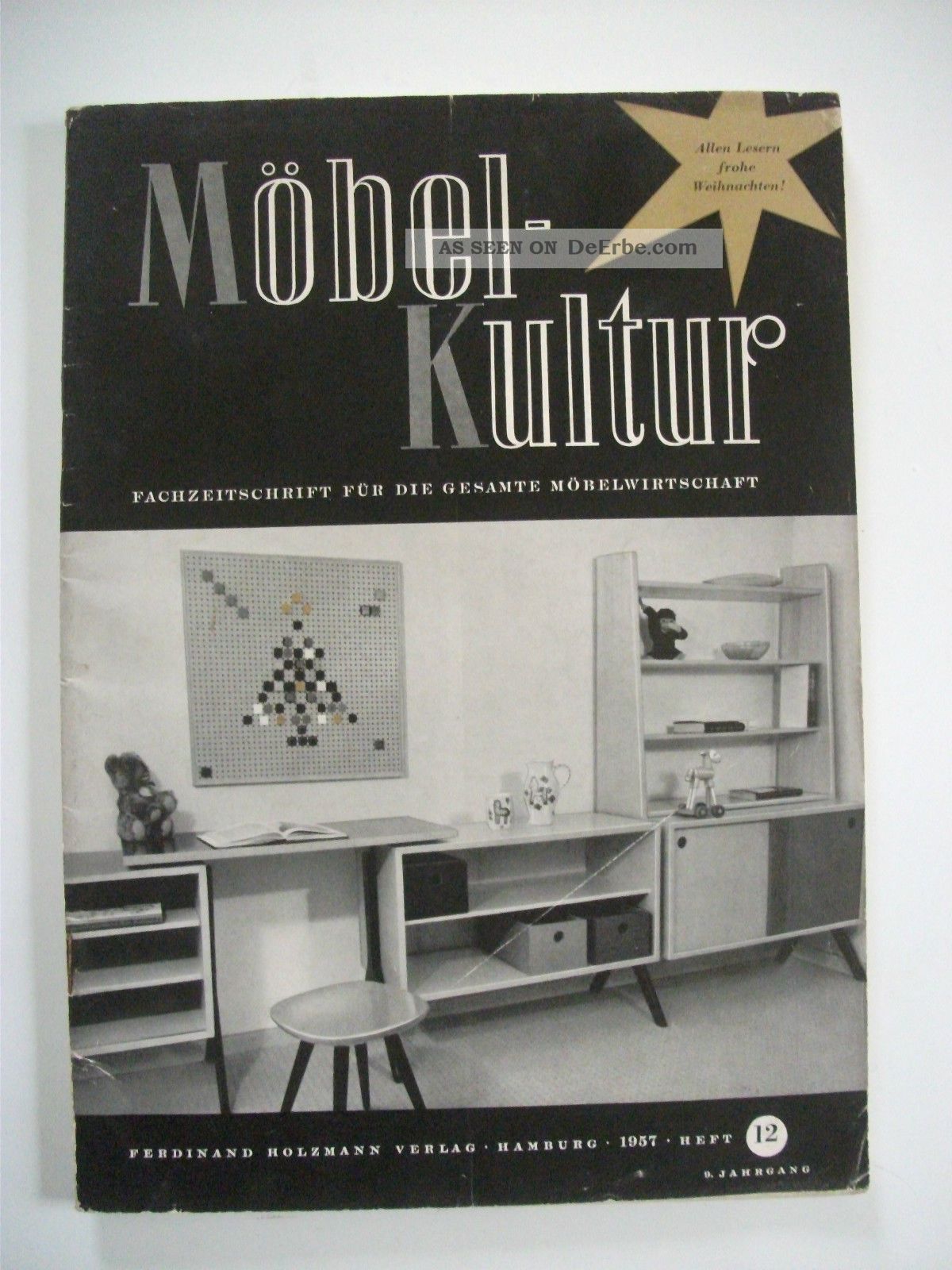 Möbel - Kultur Nr.  12 / 1957 Fachzeitschrift Weihnachtsheft 1950-1959 Bild