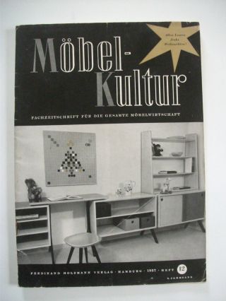 Möbel - Kultur Nr.  12 / 1957 Fachzeitschrift Weihnachtsheft Bild