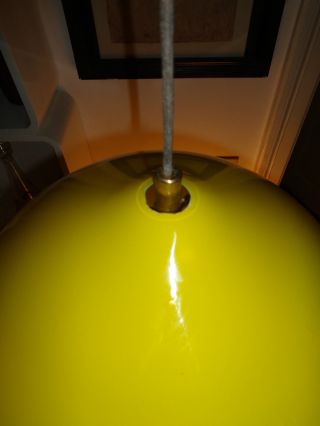 Seltene Dänische Oder Italia Glas - Deckenlampe Dm 36 Cm In Tropfenform 60er J. Bild