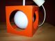 Kubus Würfel Lampe Orange Cube Lamp 70s/ Panton Eames Colani Space Pop Art 1970-1979 Bild 6