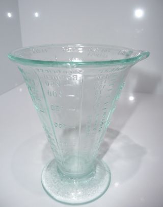 1 Alter Schwerer Messbecher Glas Pressglas Drgm Wilmking Top Bild