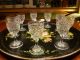 9 Kristall Baccarat Wein Gläser - Ca 1840 - Rare - Rar Glas & Kristall Bild 7