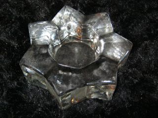 Bleikristall Teelichthalter Stern Schwer Top Weihnachten Sammler Glas Db Fund Bild