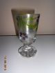 Alter Fußbecher Kelchglas Handbemalt Blumen Glas & Kristall Bild 1