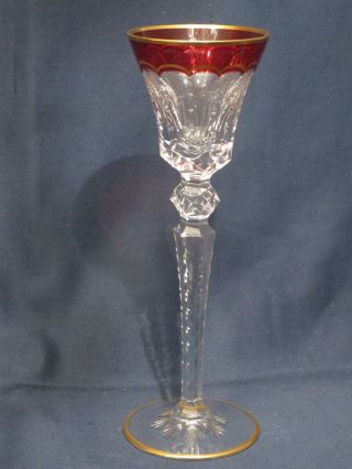 Saint - Louis Glas,  Grosser Weinpokal 26 Cm Bild