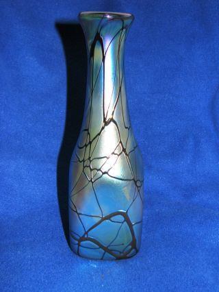 Glas Vase,  Joska Glashütte,  Schweres Glas,  Mundgeblasen,  Joska ' 92 Bild