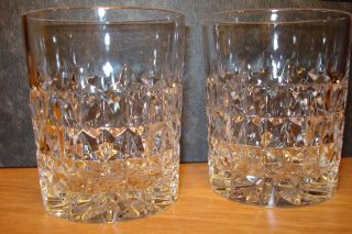 Zwei Whiskygläser,  Lausitzer Glas?,  Bleikristall,  Schöner Schliff Bild