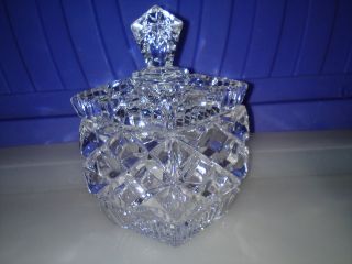 Kristall Marmeladen - /honigbehälter Schweres Glas (bleikristall?) Bild