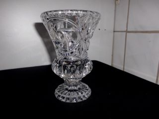 Kristallglas - Alte Blumenvase.  Pokalform Bild