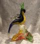 Murano Glas - Vogel Papagei Auf Einem Ast - Bunt - Glas & Kristall Bild 1