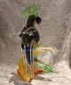 Murano Glas - Vogel Papagei Auf Einem Ast - Bunt - Glas & Kristall Bild 2