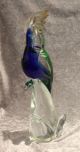 Murano Glas - Formia - Vogel Papagei - Blau / Grün Mit Goldeinlage - Glas & Kristall Bild 1