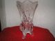 Bleikristall Glas Vase 17,  5 Cm Antik Mit 3 Füßen Schöner Schliff Nachlaß Oma Kristall Bild 2