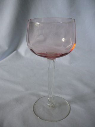 Antik - Weinglas Rosa Rotweinglas Weißweinglas Römer Stielglas Lachs Farben Bild