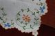 , Weihnach Idee,  Antik Leinen Tischdecke,  Blumen Stickerei Tischdecken Bild 2