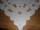 Tischdecke Weiß 100 Baumwolle Lochtickerei Edel Mitteldecke Blütenmuster Top Tischdecken Bild 3