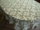 Große Geklöppelte Tischdecke 120 X 160 Cm - Beige Farbe. Tischdecken Bild 2