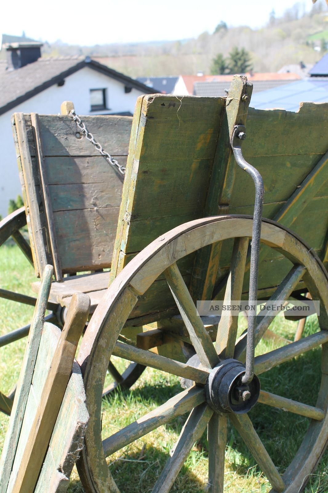  Alter Bollerwagen Handwagen Aus Holz (maße) Motiv 