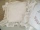 Lillabelle Crystal Scheiben Gardine 120x120 Weiß Bestickt Monogramm Shabby Chic Textilien & Weißwäsche Bild 9