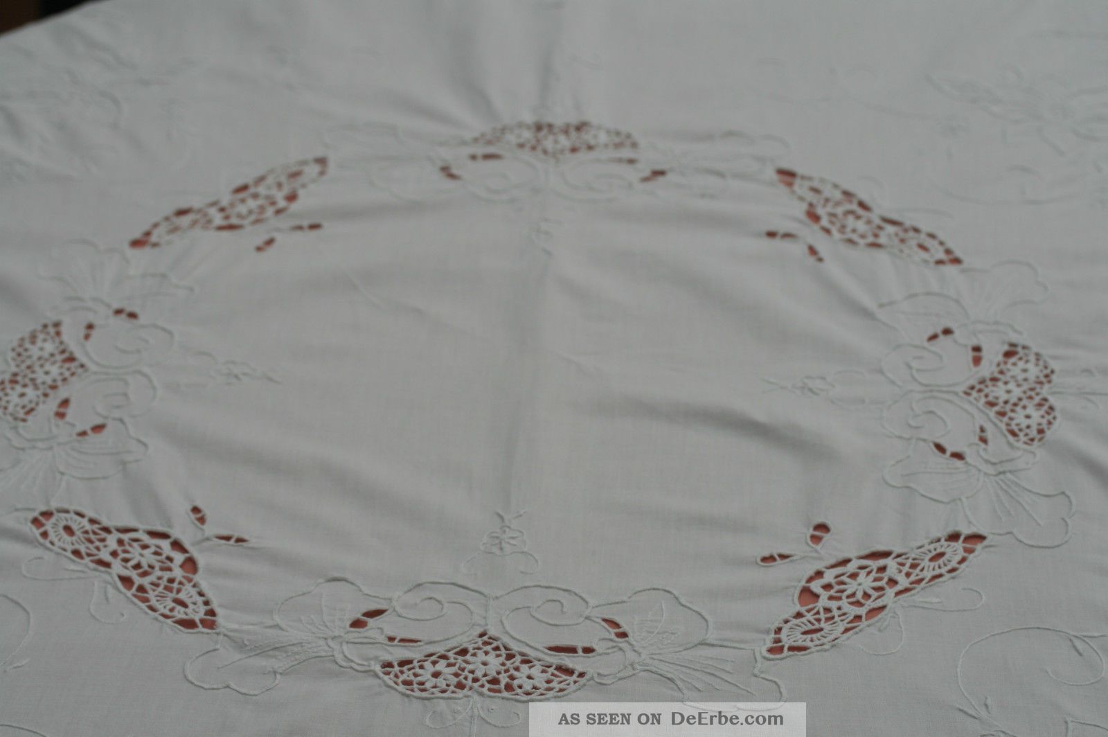 Patdrea Tischdecke Mit Blumen & Vögeln – Französisches Leinen-Look Design – Für Runde Tische, Küche & Esszimmer