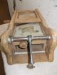 Sehr Seltene Alte Holz Brotschneidemaschine,  Brotschneider,  Brotmaschine Haushalt Bild 6