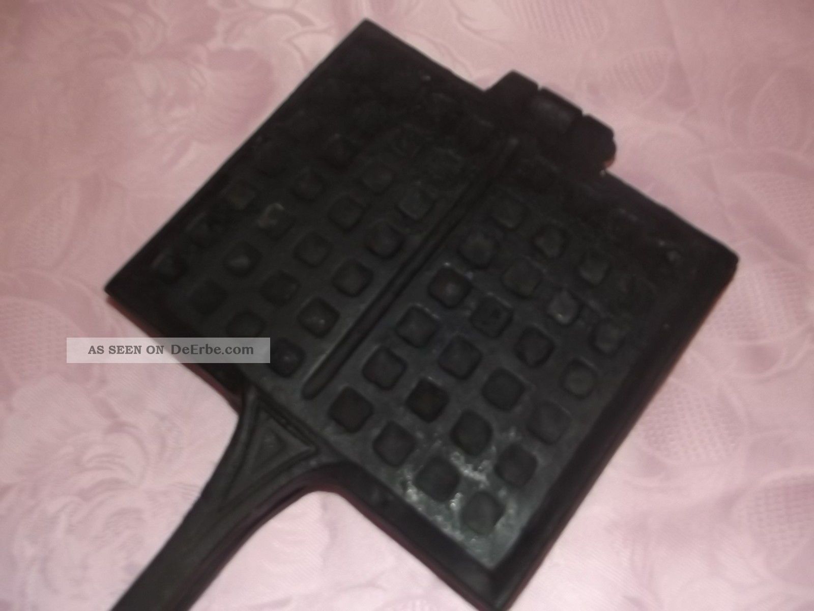 Lagerfeuer Camping Waffeln BBQ-Toro Waffeleisen Gusseisen | Für Lagerfeuer & Grill | 39,5 Cm Stiele | Rechteckige Form Sandwicheisen Mit Stielen