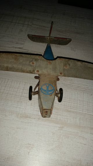 Antikes Blech Spielzeug Flugzeug Bild