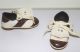 Pb Schuhe Braun - Weiß Für Große Puppen 10 Bis 11 Cm Lang Nostalgieware, nach 1970 Bild 1
