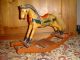 Altes Antikes Geschnitztes Holz Schaukelpferd Pferd Puppen Deko Karussell Antikspielzeug Bild 11