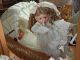 Puppenwagen Nostalgie Mit 1 Hei Ri Babypuppe,  1 Nuckelnden Porzellan Puppe Top Puppenwagen Bild 6