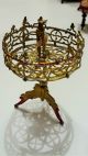 Puppenstube´n Zubehör Zinn Tisch Papgei Voliere Messing Erhard Und Söhne ?lohnt Original, gefertigt vor 1970 Bild 3