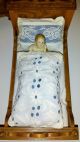RaritÄt Puppen Stube´n Puppe (porzellan) Möbel 1880 Gründerzeit Bett Spiegel Original, gefertigt vor 1970 Bild 7