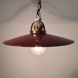 Art Deco Emailleschirm Deckenlampe Werkstattlampe Fabriklampe Loft Bild