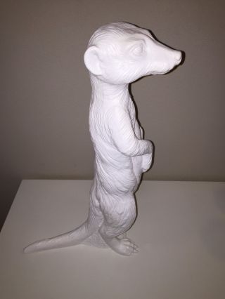 Hörl Erdmännchen Skulptur,  Weiß,  Neuwertig Bild
