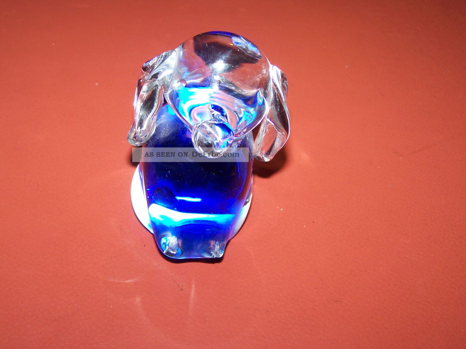 Briefbeschwerer Paperweight Tiermotive Hund Glas Kristall Dekorglas Sammeln Dekorglas Bild