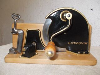 Aufgearbeitete Alte Alexanderwerk Brotschneidemaschine,  Brotmaschine,  Brotschneide Bild